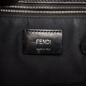 Pre-owned Fendi FF logo Black Leather 7M0299 shoulderbag | stylenewstar