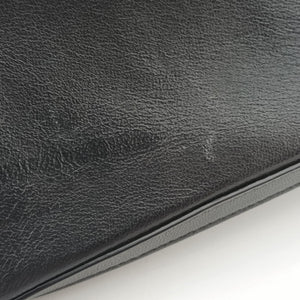 Pre-owned Fendi FF logo Black Leather 7M0299 shoulderbag | stylenewstar