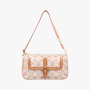 Vintage Louis Vuitton Maxi Pochette Accessoires Ivory x Brown PVC-coated canvas M20920 shoulderbag | stylenewstar