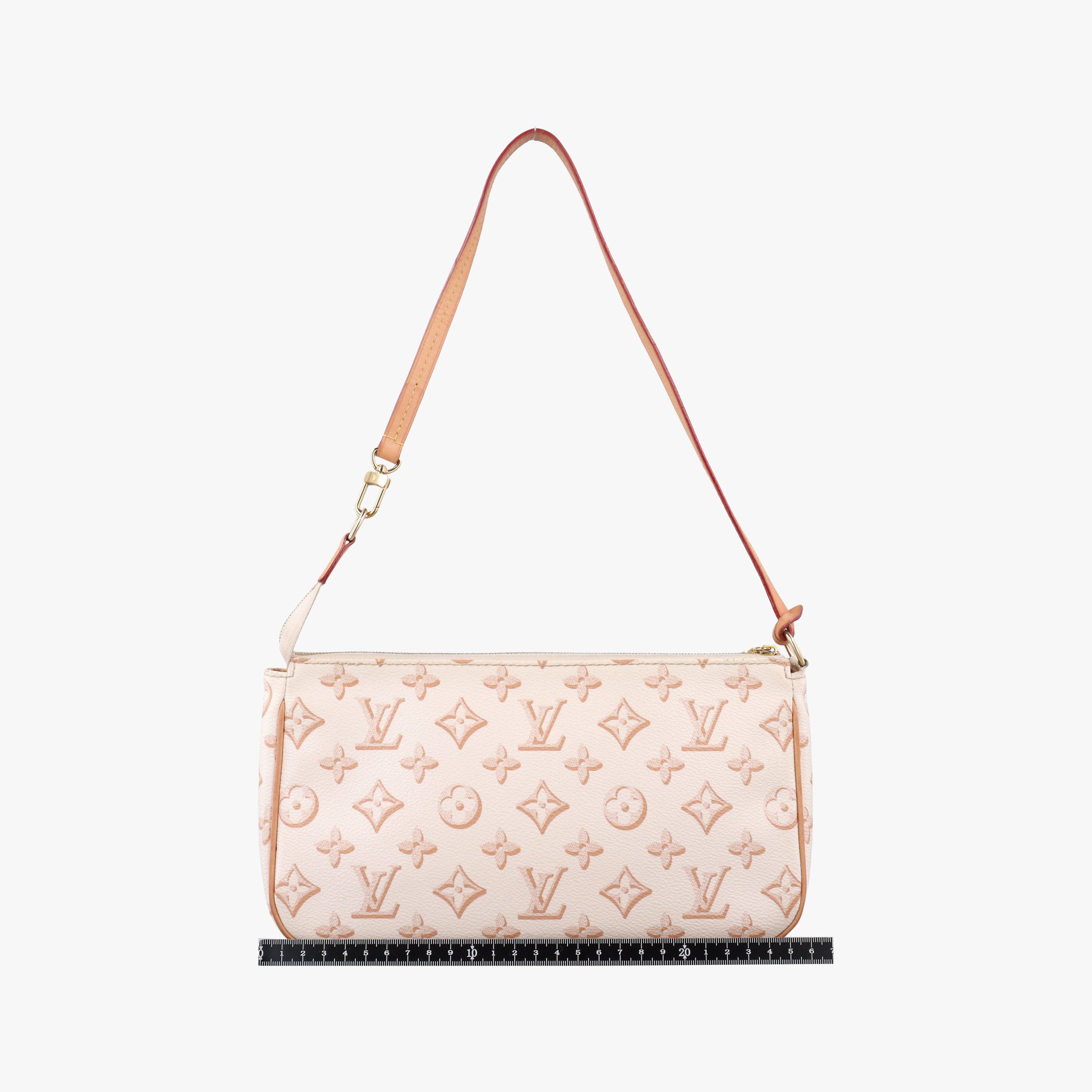 Vintage Louis Vuitton Maxi Pochette Accessoires Ivory x Brown PVC-coated canvas M20920 shoulderbag | stylenewstar