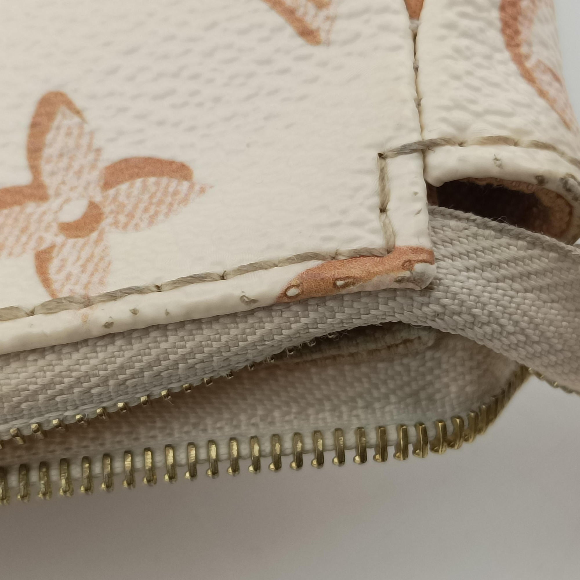 Vintage Louis Vuitton Maxi Pochette Accessoires Ivory x Brown PVC-coated canvas M20920 shoulderbag | stylenewstar