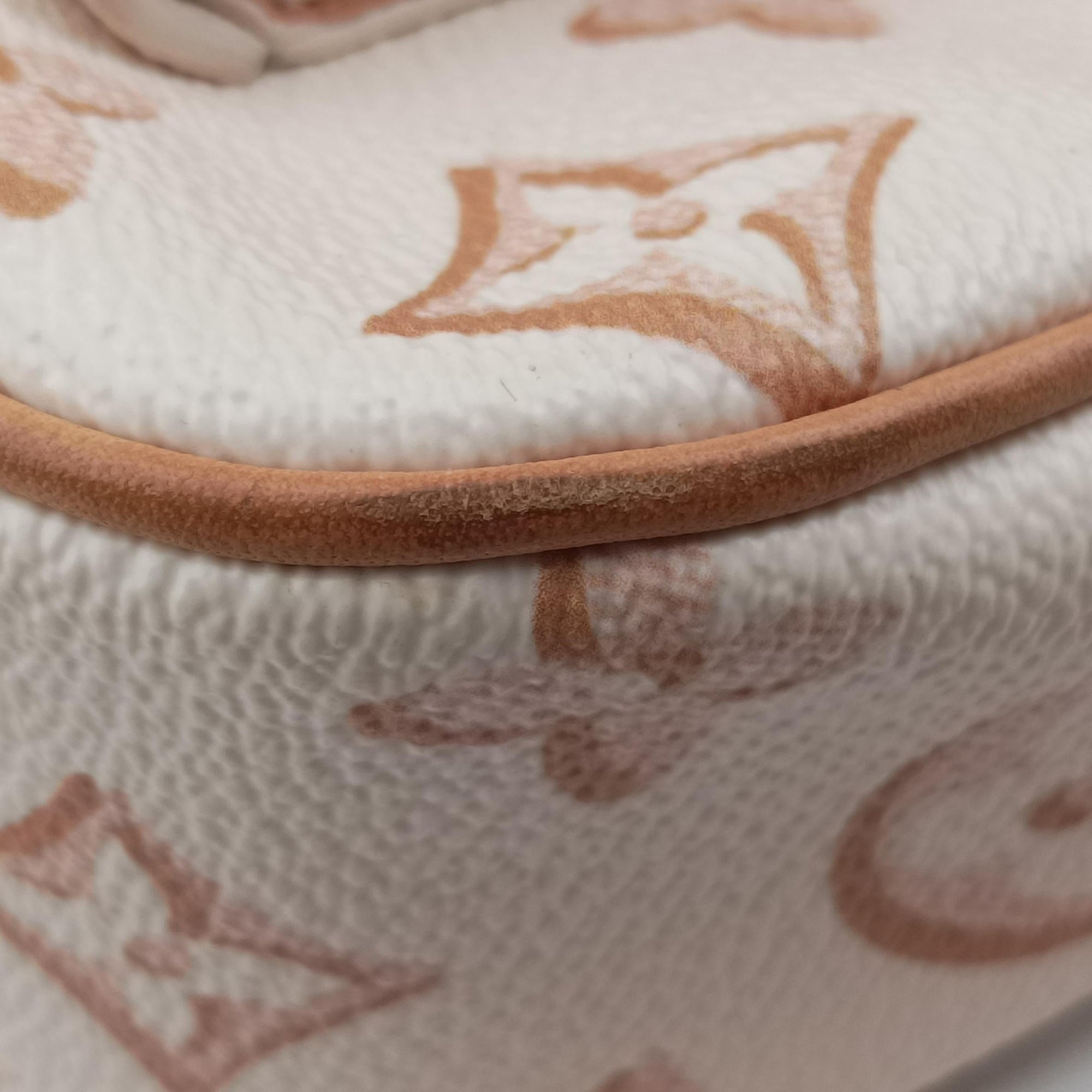 Vintage Louis Vuitton Maxi Pochette Accessoires Ivory x Brown PVC-coated canvas M20920 shoulderbag | stylenewstar