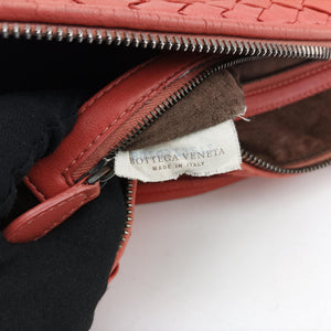 Secondhand Bottega Veneta NODINI Intrecciato Red lambskin  shoulderbag | stylenewstar