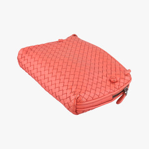 Secondhand Bottega Veneta NODINI Intrecciato Red lambskin  shoulderbag | stylenewstar