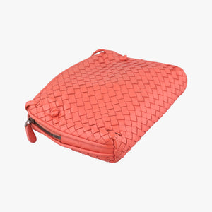 Secondhand Bottega Veneta NODINI Intrecciato Red lambskin  shoulderbag | stylenewstar