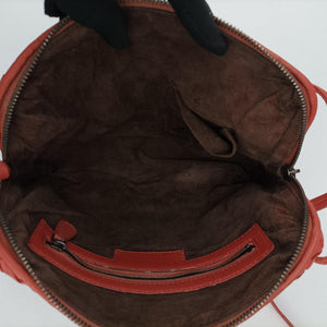 Secondhand Bottega Veneta NODINI Intrecciato Red lambskin  shoulderbag | stylenewstar
