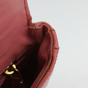 Pre-owned Prada lock Fuoco Sound Top Handle Pink orange SAFFIANO Leather BT0963 shoulderbag | stylenewstar