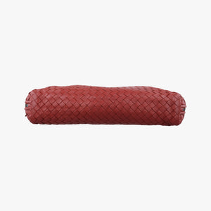 Pre-owned Bottega Veneta NODINI Intrecciato Red lambskin  shoulderbag | stylenewstar