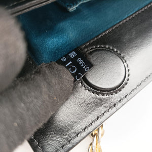 Pre-owned Gucci Ophidia Red×Black Suede×Patent 503877 shoulderbag | stylenewstar