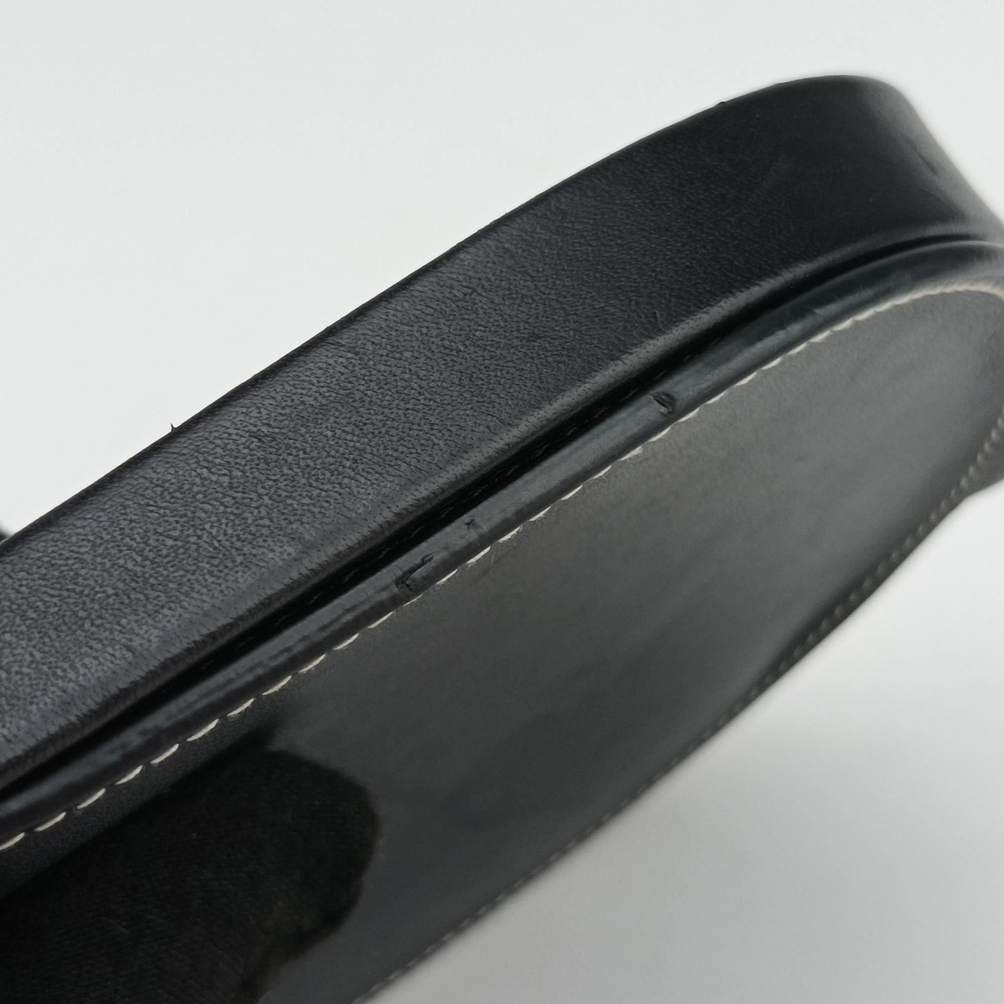 Pre-owned Loewe Heel Small Black Leather  shoulderbag | stylenewstar