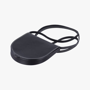 Pre-owned Loewe Heel Small Black Leather  shoulderbag | stylenewstar