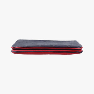 Pre-owned Louis Vuitton Pochette Double Zip Chain Marine Rouge×Navy Monogram Empreinte M63916 shoulderbag | stylenewstar