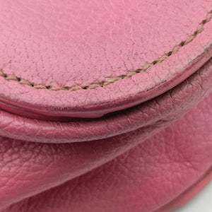 Pre-owned Miu Miu lock Fuoco Sound Top Handle Pink SAFFIANO Leather BT0963 shoulderbag | stylenewstar