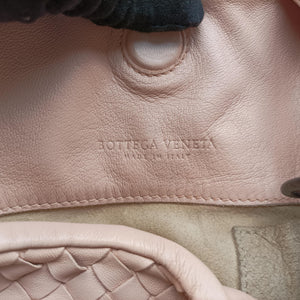 Pre-owned Bottega Veneta CAMPANA Intrecciato Pink lambskin  handbag | stylenewstar