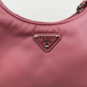 Secondhand Prada Re-Edition 2005 Nylon Mini Pink nylon 1TT122 shoulderbag | stylenewstar