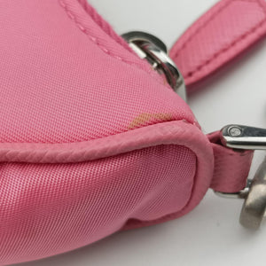 Secondhand Prada Re-Edition 2005 Nylon Mini Pink nylon 1TT122 shoulderbag | stylenewstar