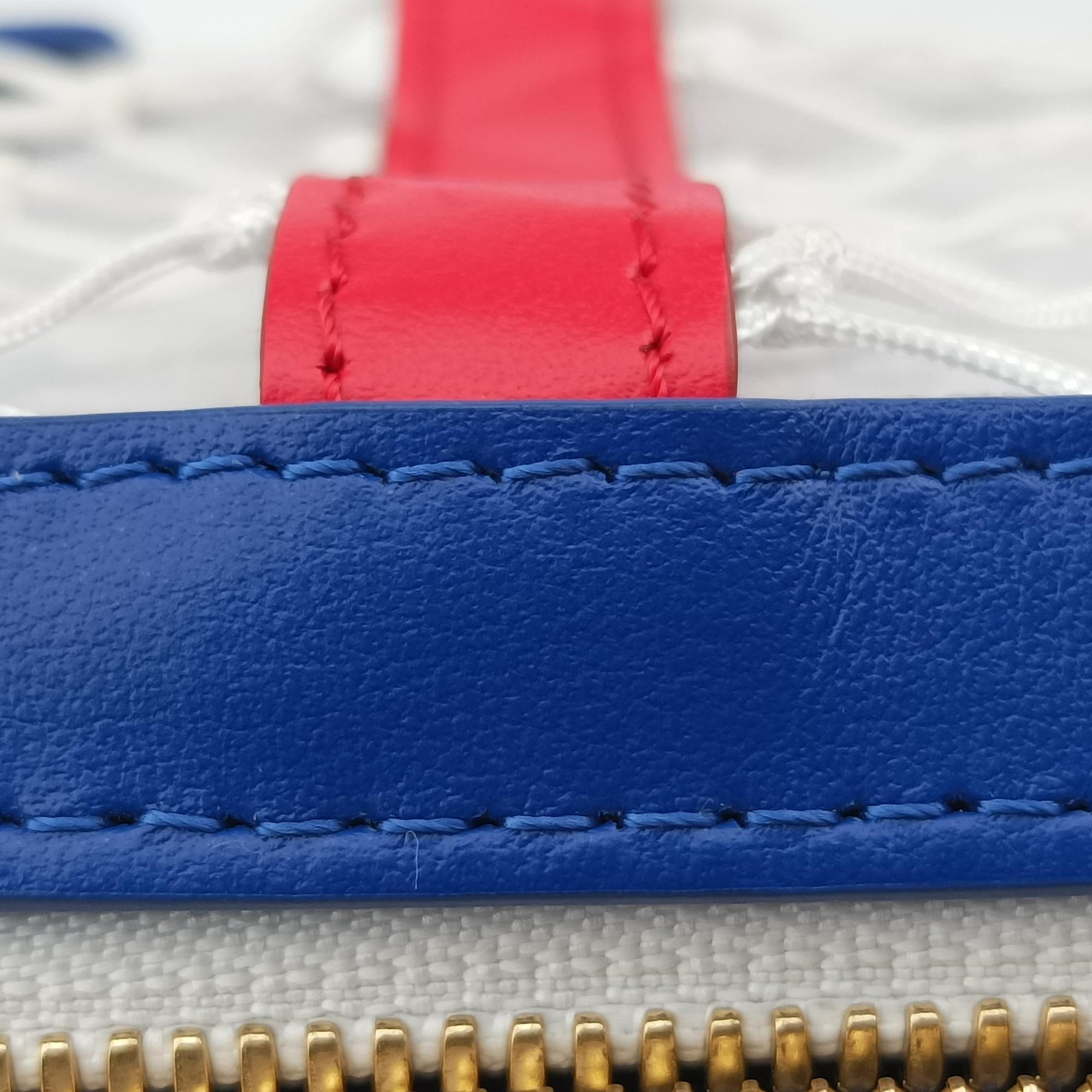 Secondhand Louis Vuitton LV x NBA SOFT TRANK PHONE BOX Antarctica×Red×White Monogram Canvas×calf leather M80101 shoulderbag | stylenewstar