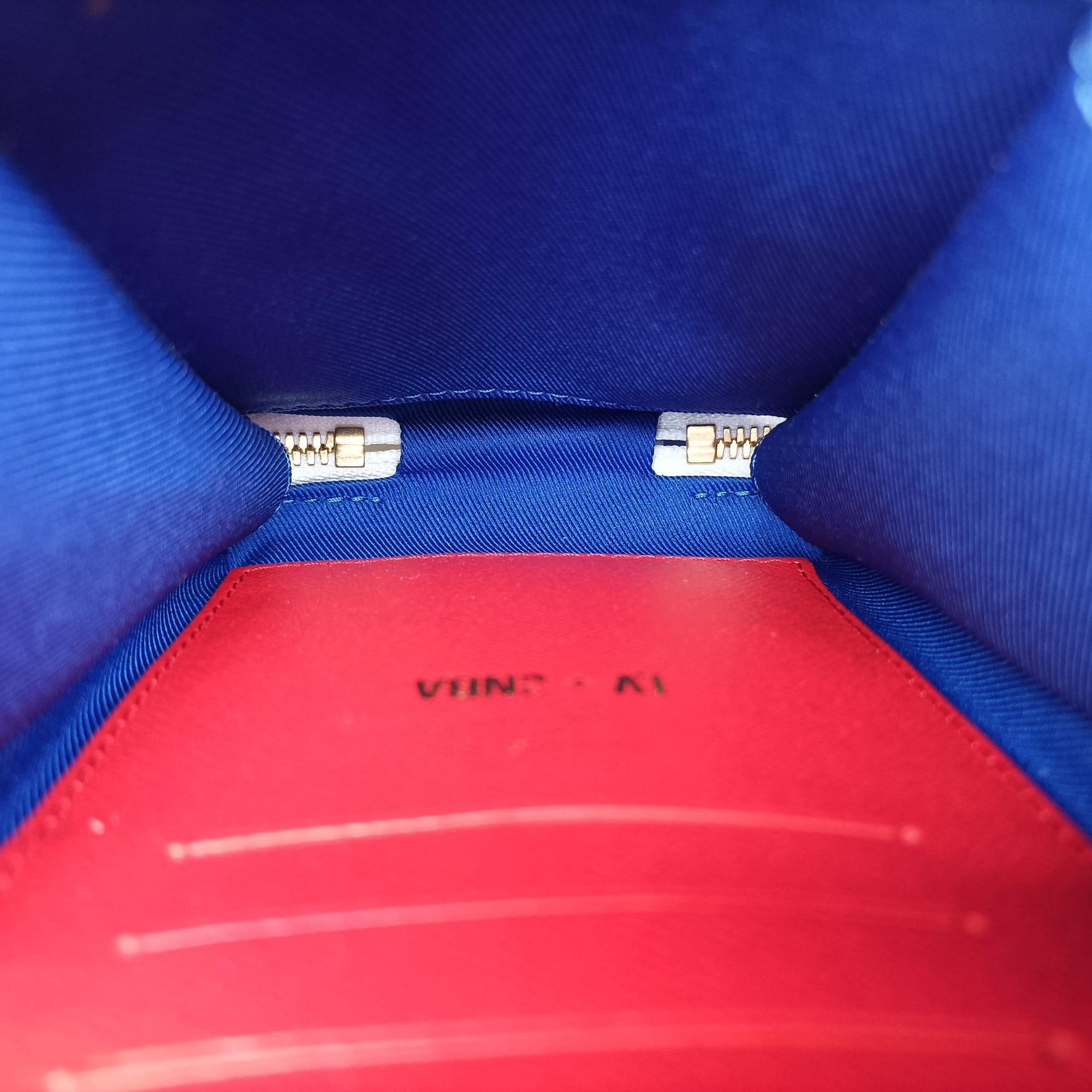 Secondhand Louis Vuitton LV x NBA SOFT TRANK PHONE BOX Antarctica×Red×White Monogram Canvas×calf leather M80101 shoulderbag | stylenewstar