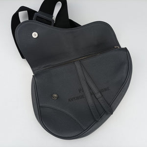 Pre-owned Christian Dior Saddle Grey leather  bum bag/waist bag | stylenewstar
