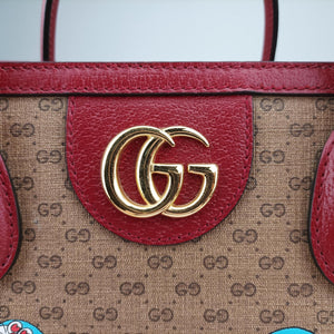 Pre-owned Gucci Fujiko-Pro Doraemon Micro GG Supreme Beige × Red × Multicolor PVC coated canvas×Leather 653952 shoulderbag | stylenewstar