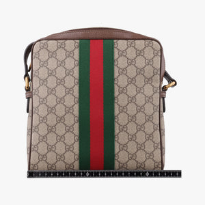 Pre-owned Gucci Ophidia brown×Beige PVC coated canvas×Leather 547926 shoulderbag | stylenewstar