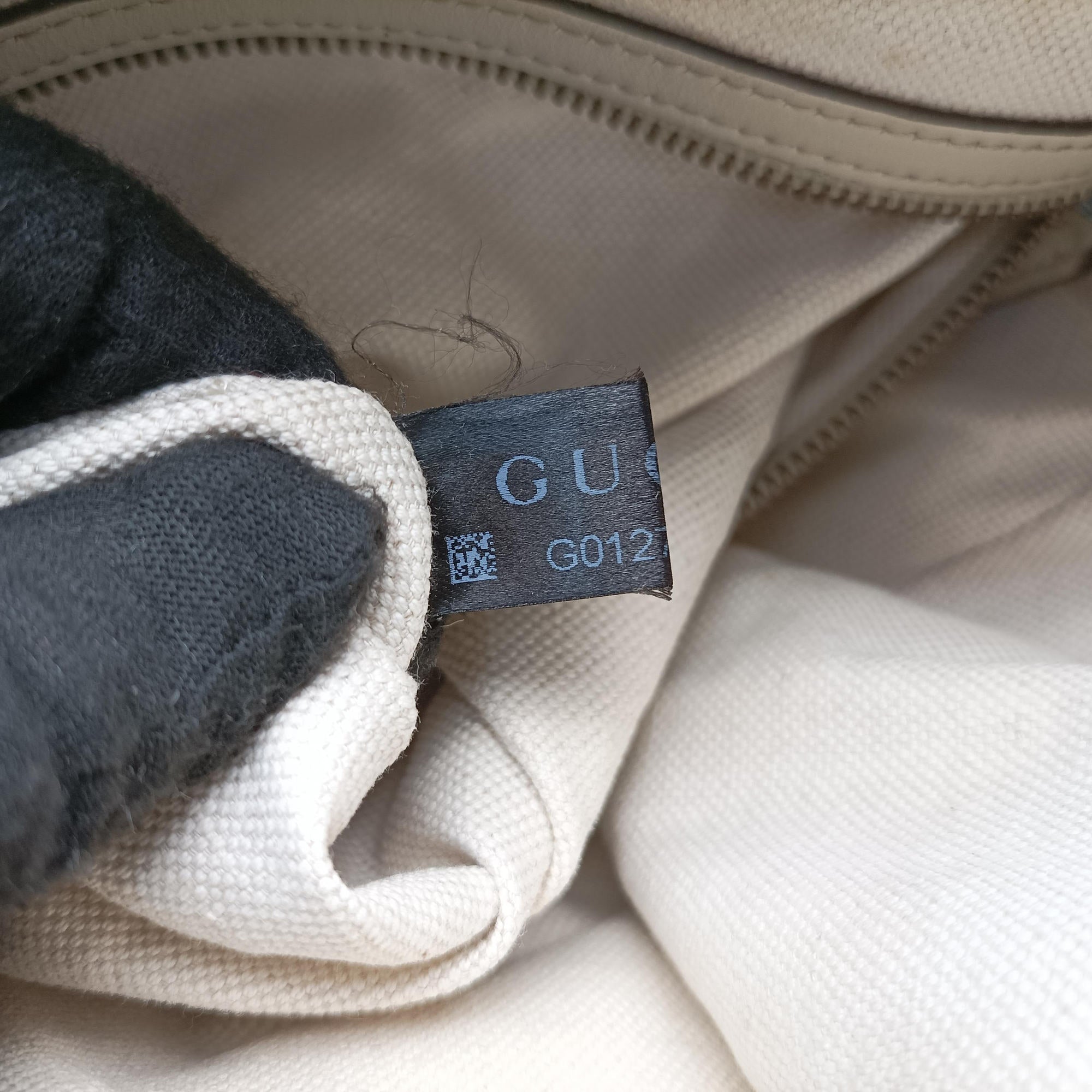 Pre-owned Gucci Guccissima Beige x Brown Canvas×Leather 282297 handbag | stylenewstar
