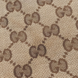 Pre-owned Gucci Guccissima Beige x Brown Canvas×Leather 282297 handbag | stylenewstar