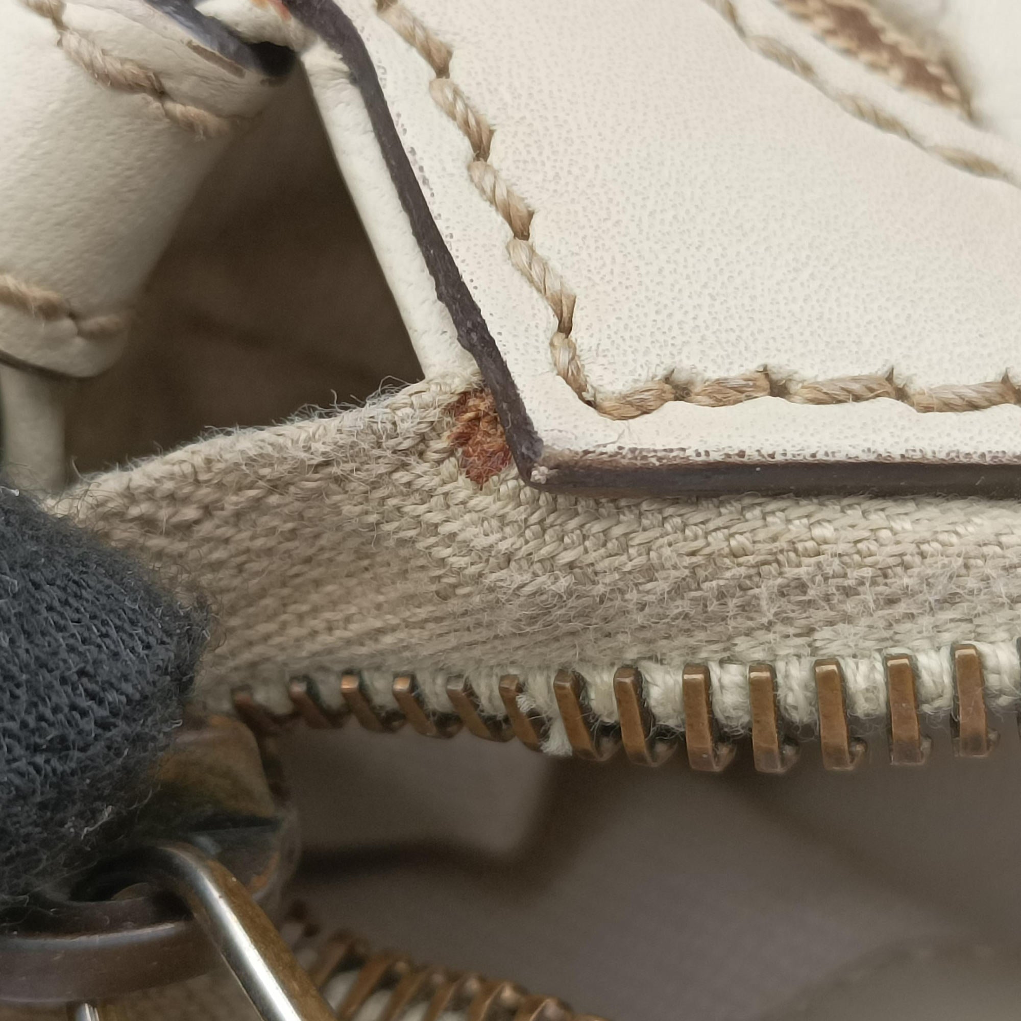 Pre-owned Gucci Guccissima Beige x Brown Canvas×Leather 282297 handbag | stylenewstar