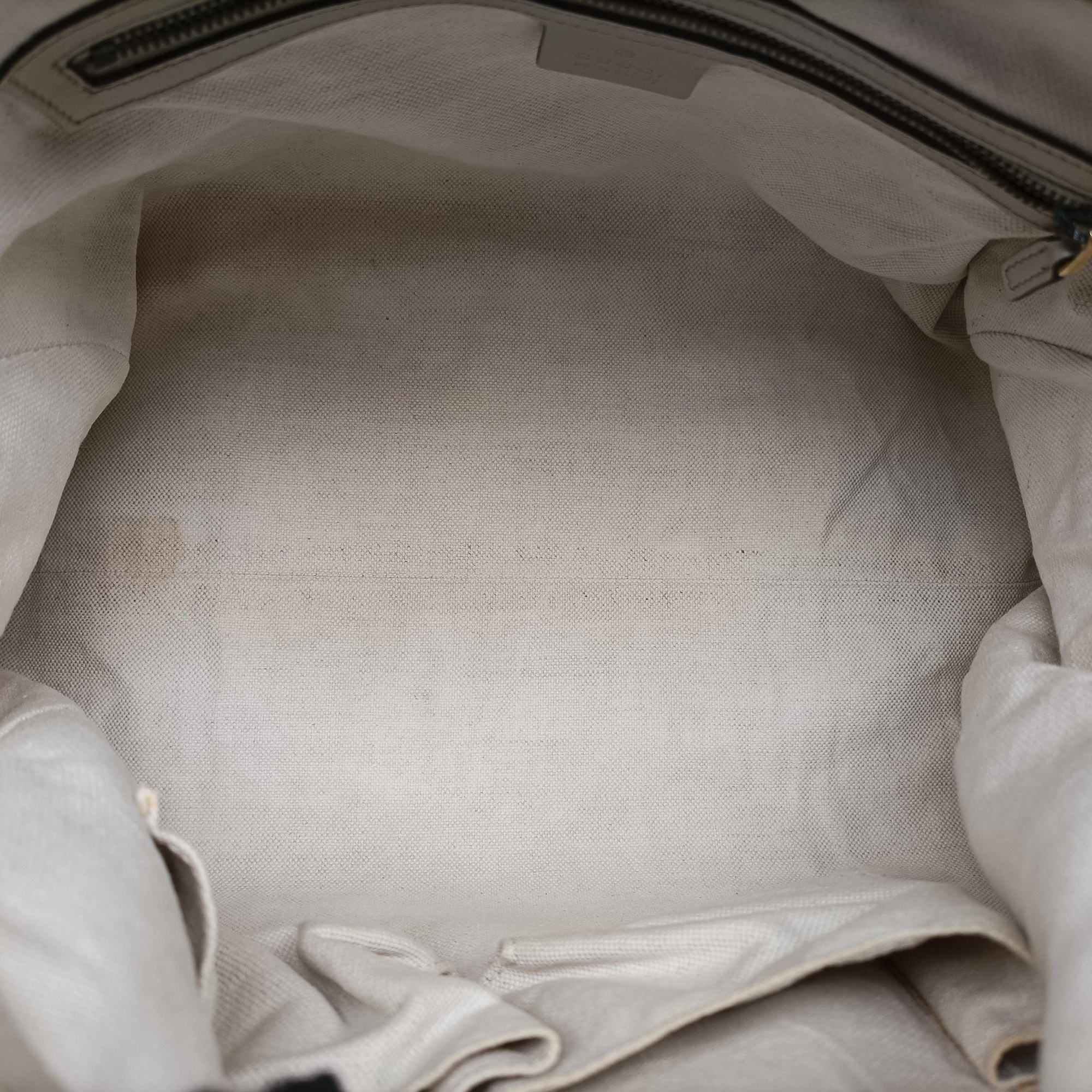 Pre-owned Gucci Guccissima Beige x Brown Canvas×Leather 282297 handbag | stylenewstar