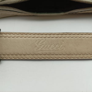 Pre-owned Gucci Jockey Hobo White Leather 211966 shoulderbag | stylenewstar