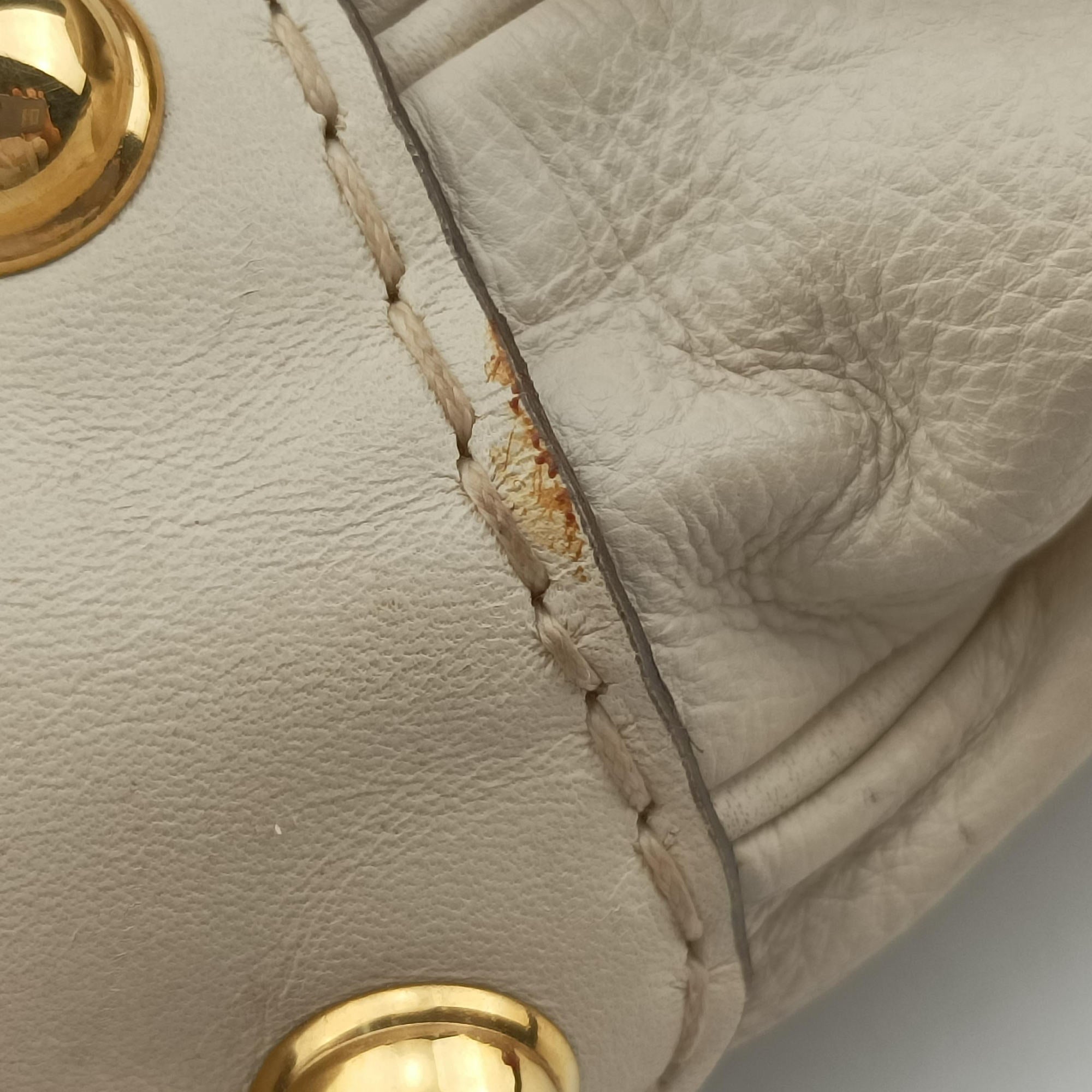 Pre-owned Gucci Jockey Hobo White Leather 211966 shoulderbag | stylenewstar