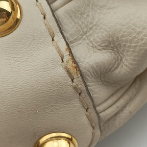 Pre-owned Gucci Jockey Hobo White Leather 211966 shoulderbag | stylenewstar