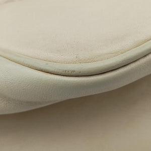 Pre-owned Gucci Jockey Hobo White Leather 211966 shoulderbag | stylenewstar