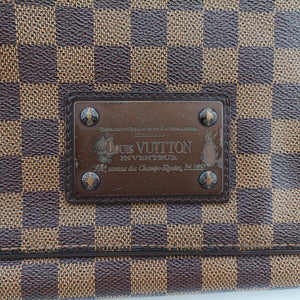 Vintage Louis Vuitton BROOKLYN MM EBENE Damier Canvas N51211 shoulderbag | stylenewstar