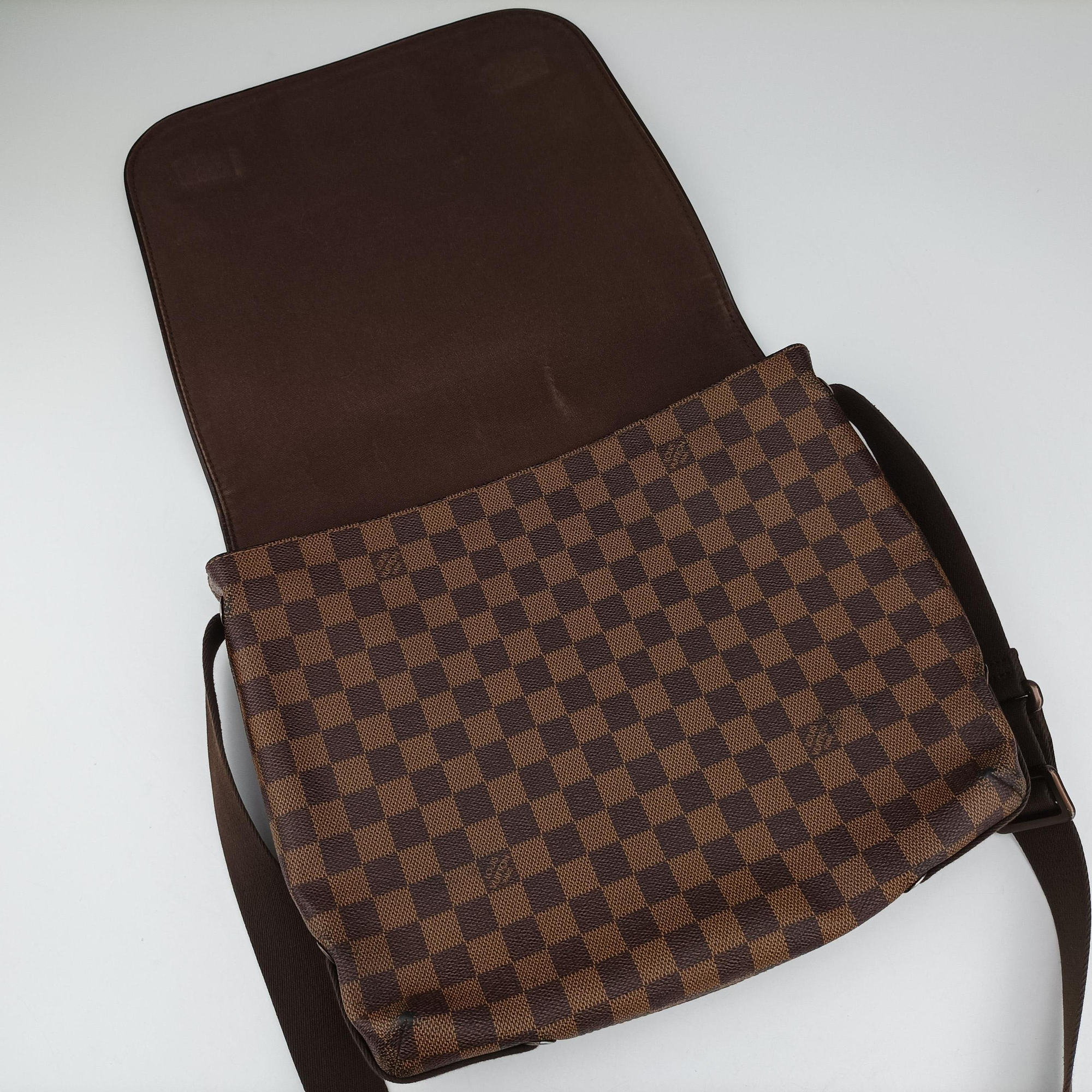 Vintage Louis Vuitton BROOKLYN MM EBENE Damier Canvas N51211 shoulderbag | stylenewstar