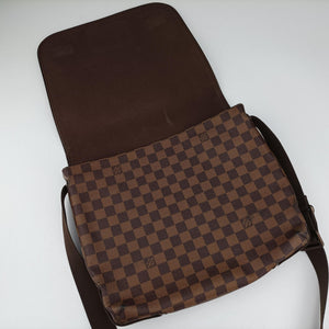 Vintage Louis Vuitton BROOKLYN MM EBENE Damier Canvas N51211 shoulderbag | stylenewstar