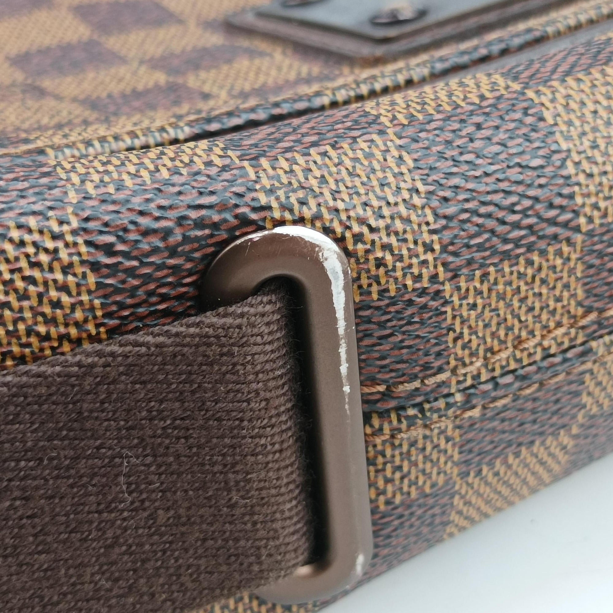 Vintage Louis Vuitton BROOKLYN MM EBENE Damier Canvas N51211 shoulderbag | stylenewstar