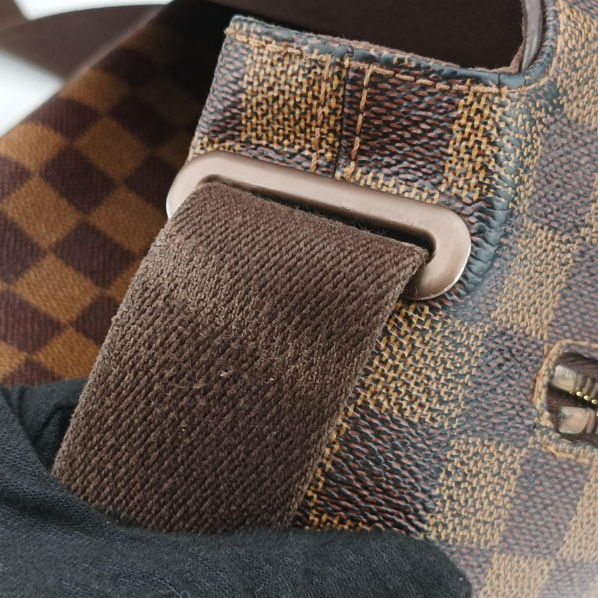 Vintage Louis Vuitton BROOKLYN MM EBENE Damier Canvas N51211 shoulderbag | stylenewstar