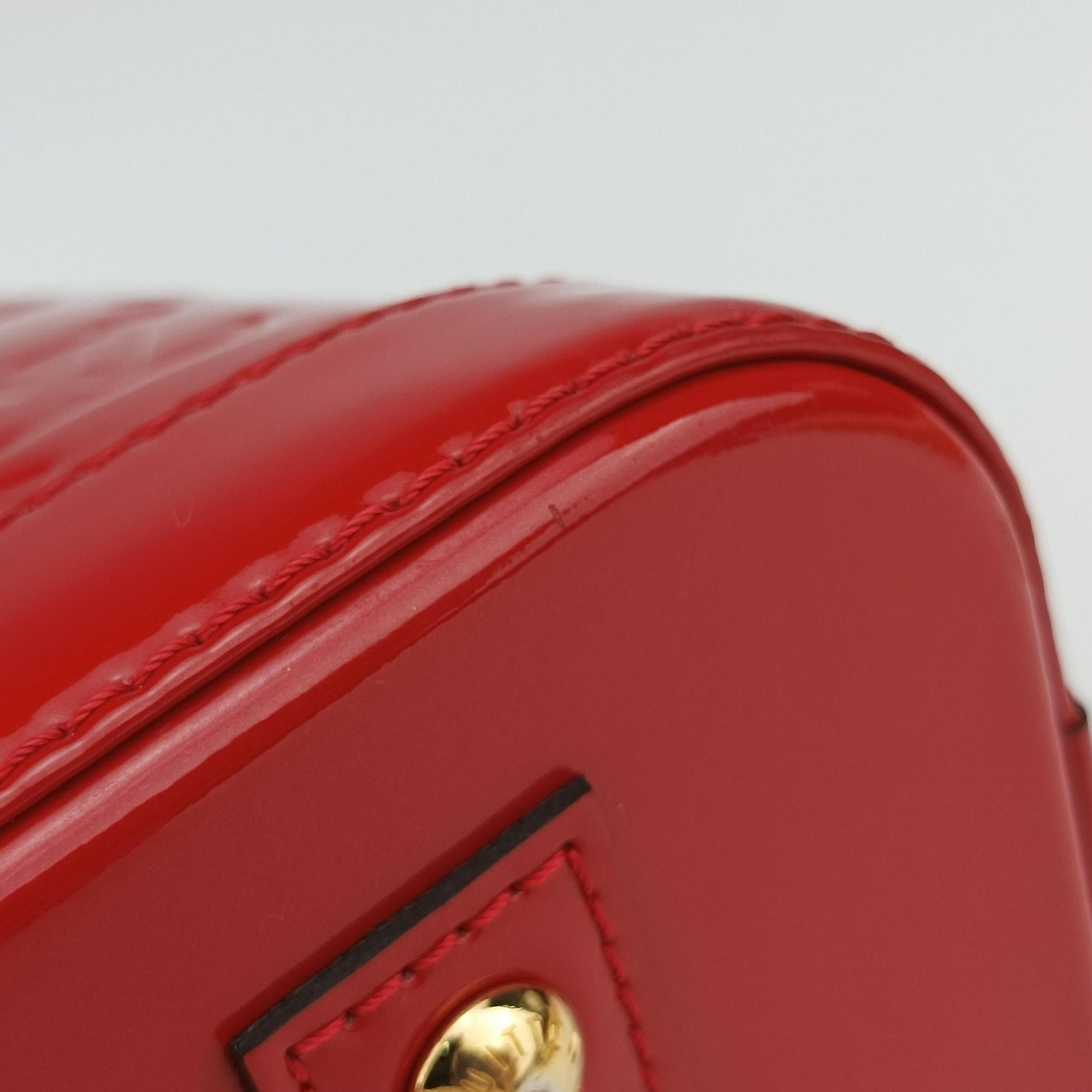 Pre-owned Louis Vuitton Alma BB CERISE Vernis M90174 shoulderbag | stylenewstar