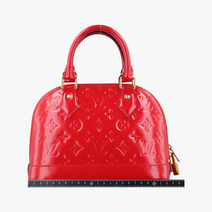 Pre-owned Louis Vuitton Alma BB CERISE Vernis M90174 shoulderbag | stylenewstar
