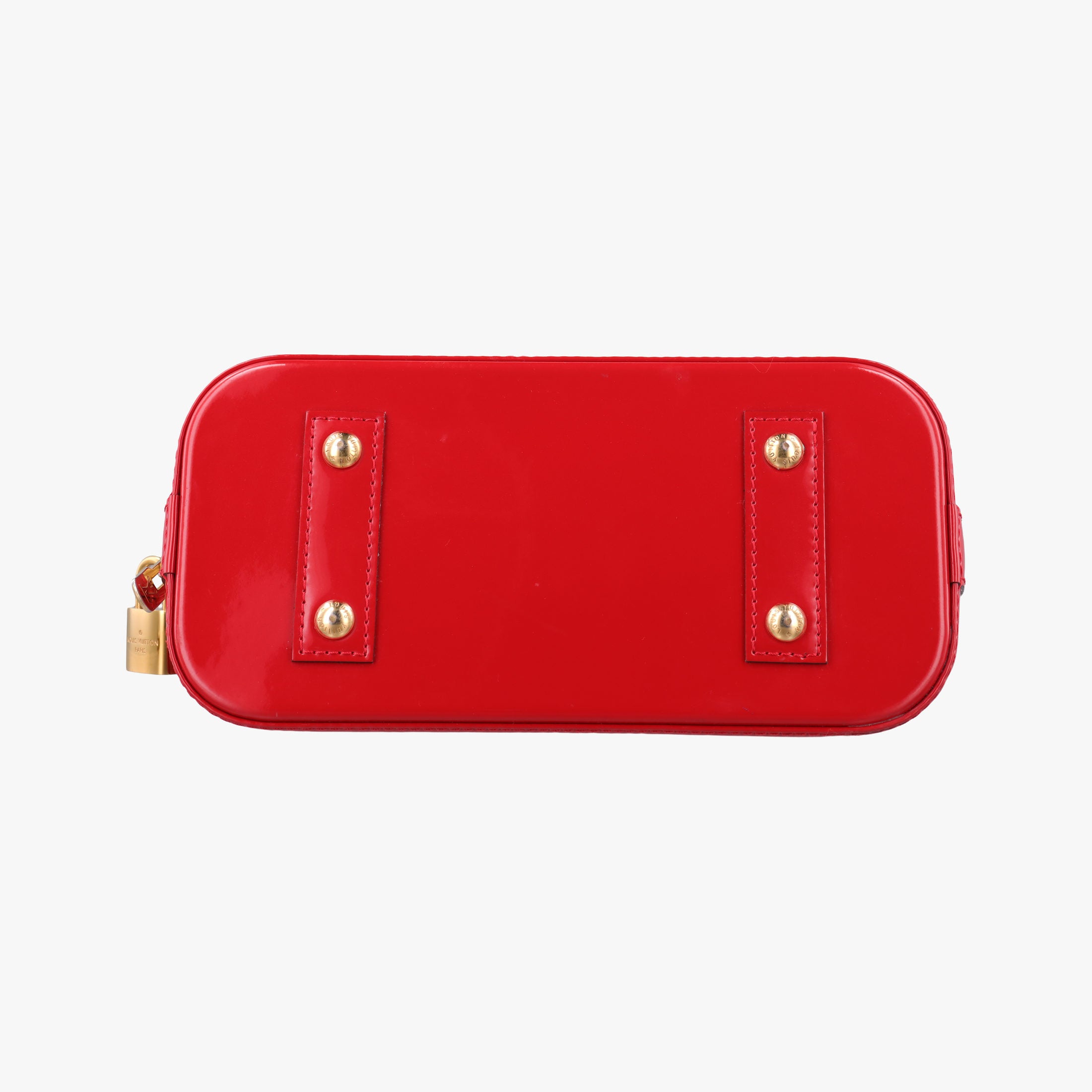 Pre-owned Louis Vuitton Alma BB CERISE Vernis M90174 shoulderbag | stylenewstar