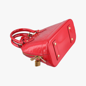 Pre-owned Louis Vuitton Alma BB CERISE Vernis M90174 shoulderbag | stylenewstar