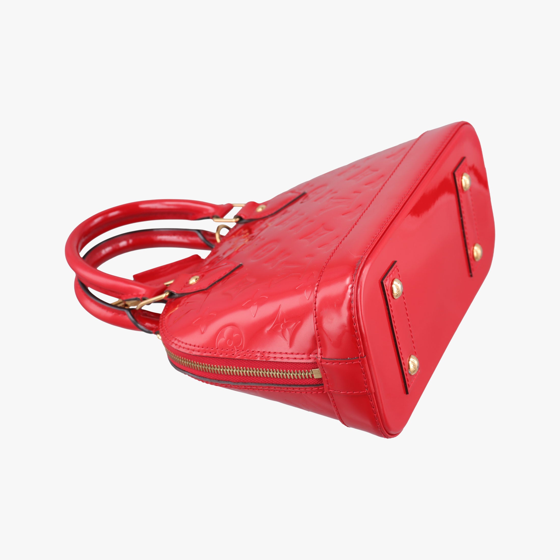 Pre-owned Louis Vuitton Alma BB CERISE Vernis M90174 shoulderbag | stylenewstar