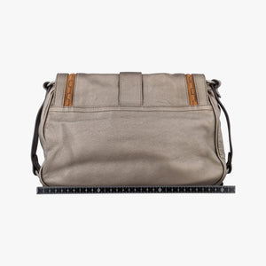 Pre-owned Christian Dior Gaucho Golden Leather  shoulderbag | stylenewstar