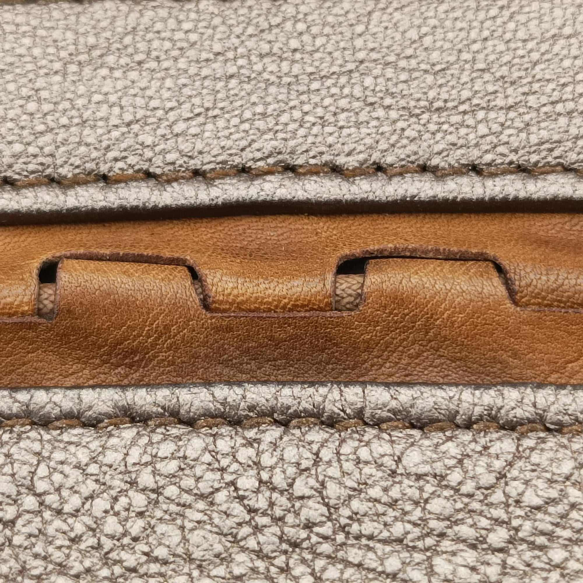 Pre-owned Christian Dior Gaucho Golden Leather  shoulderbag | stylenewstar