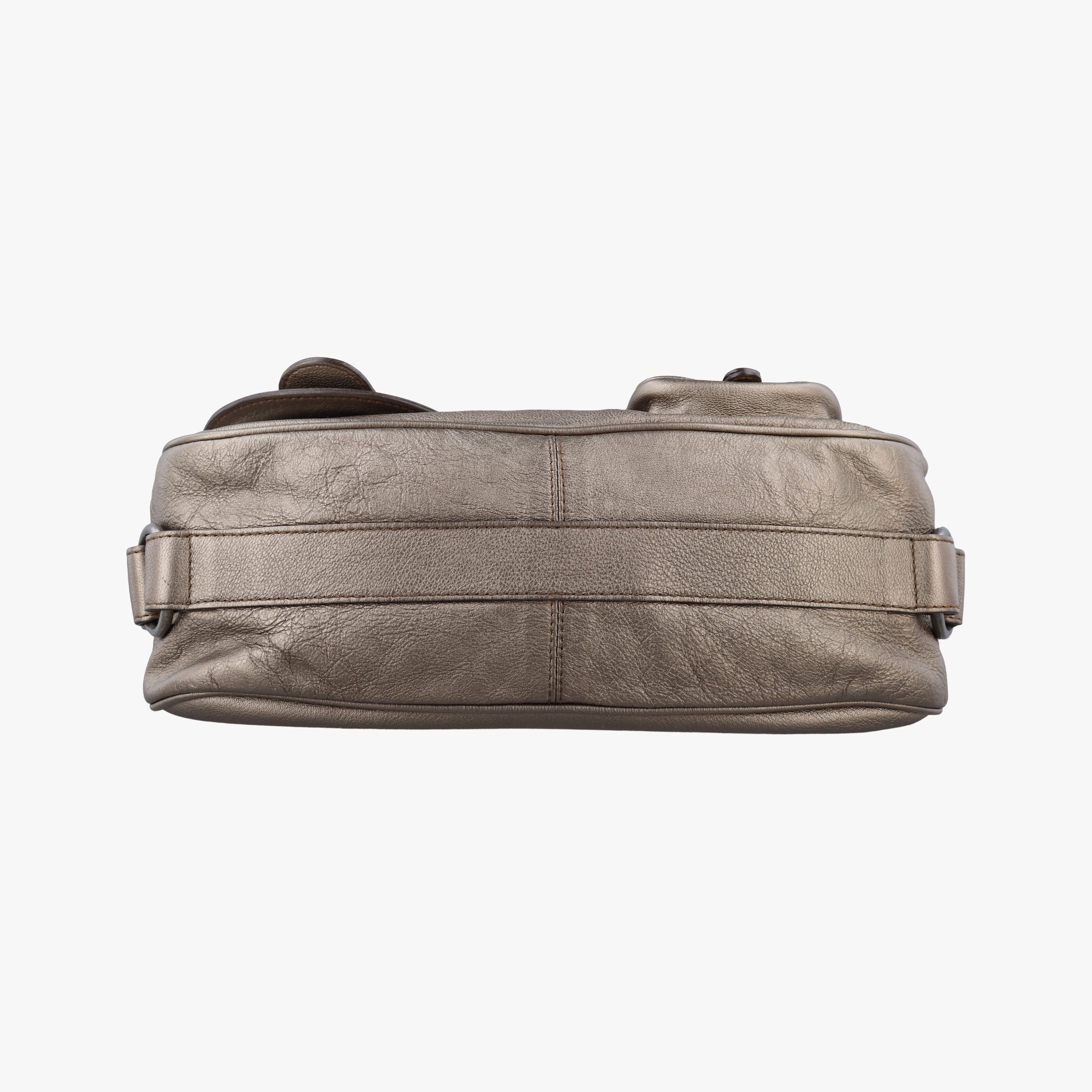 Pre-owned Christian Dior Gaucho Golden Leather  shoulderbag | stylenewstar
