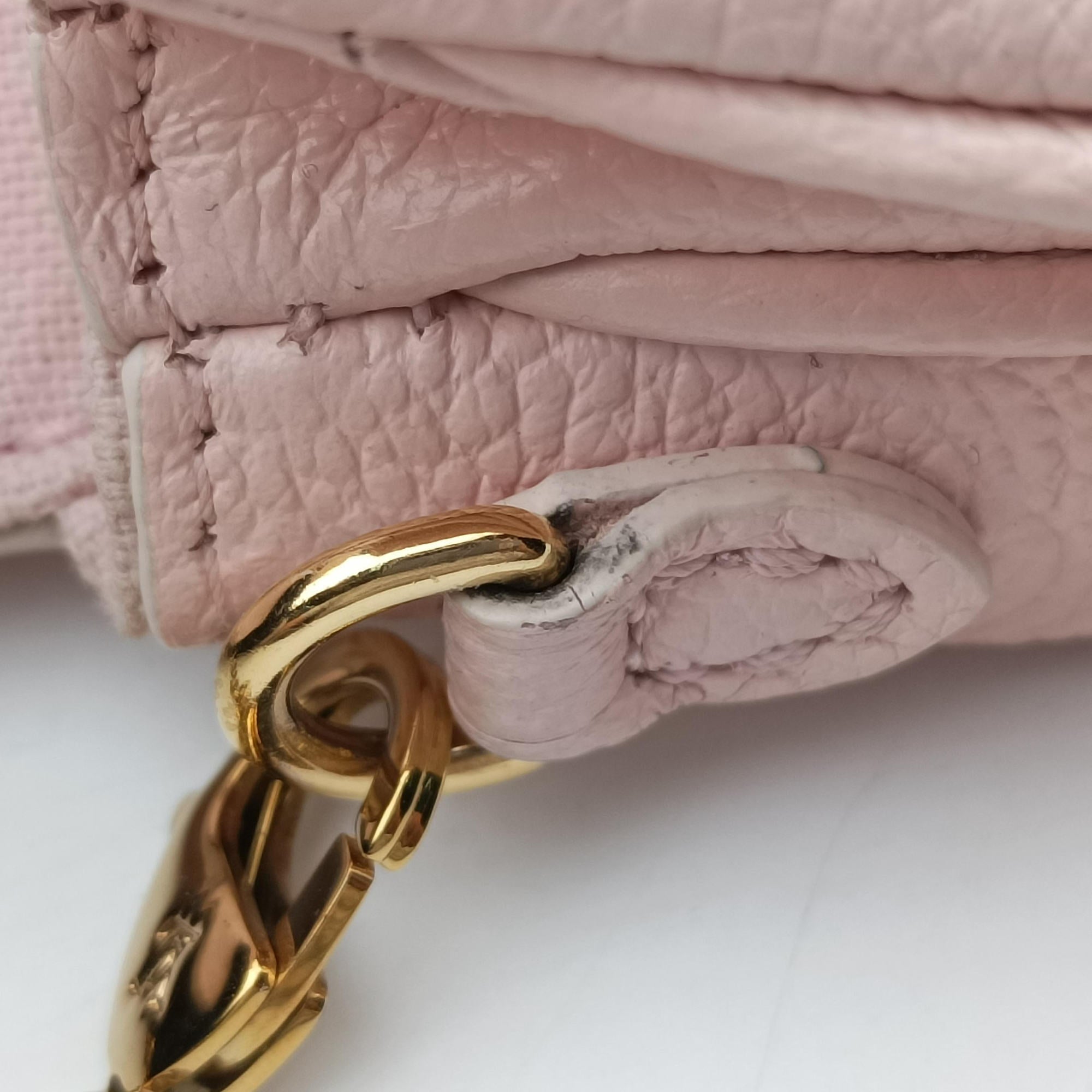 Pre-owned Louis Vuitton Micro Metis Pouch Chain Monogram Rose Pomelo Monogram Empreinte M81389 shoulderbag | stylenewstar