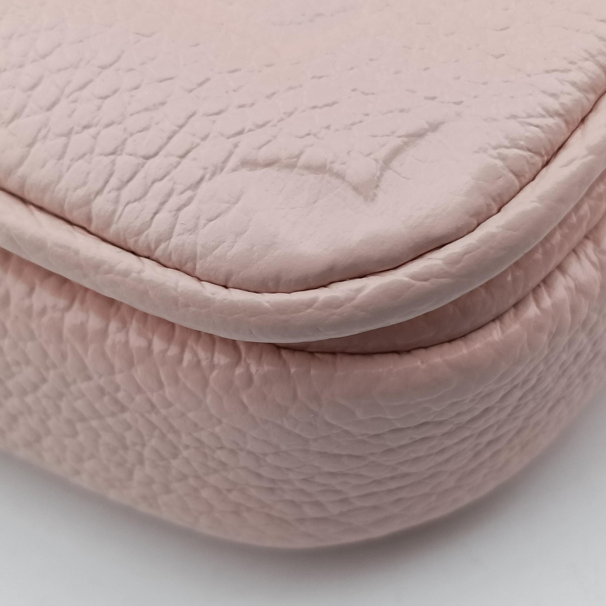Pre-owned Louis Vuitton Micro Metis Pouch Chain Monogram Rose Pomelo Monogram Empreinte M81389 shoulderbag | stylenewstar