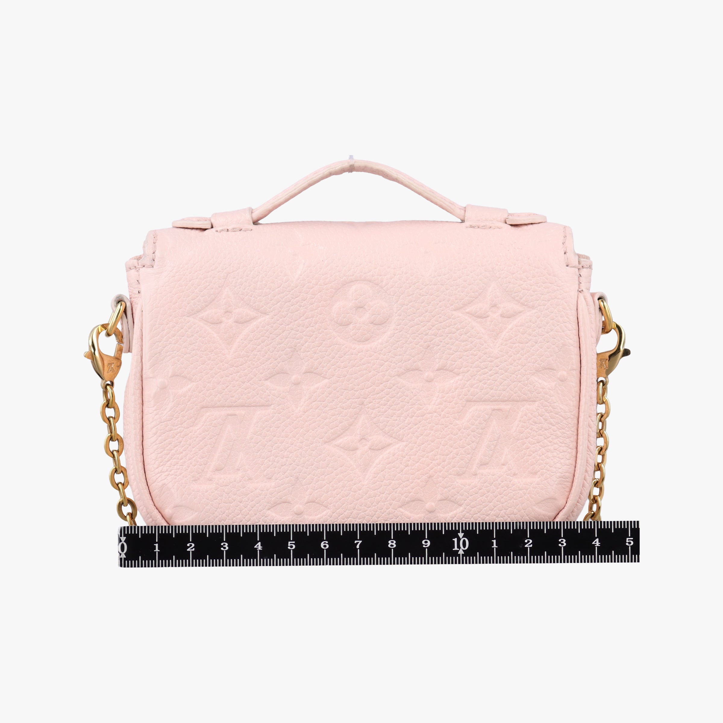 Pre-owned Louis Vuitton Micro Metis Pouch Chain Monogram Rose Pomelo Monogram Empreinte M81389 shoulderbag | stylenewstar