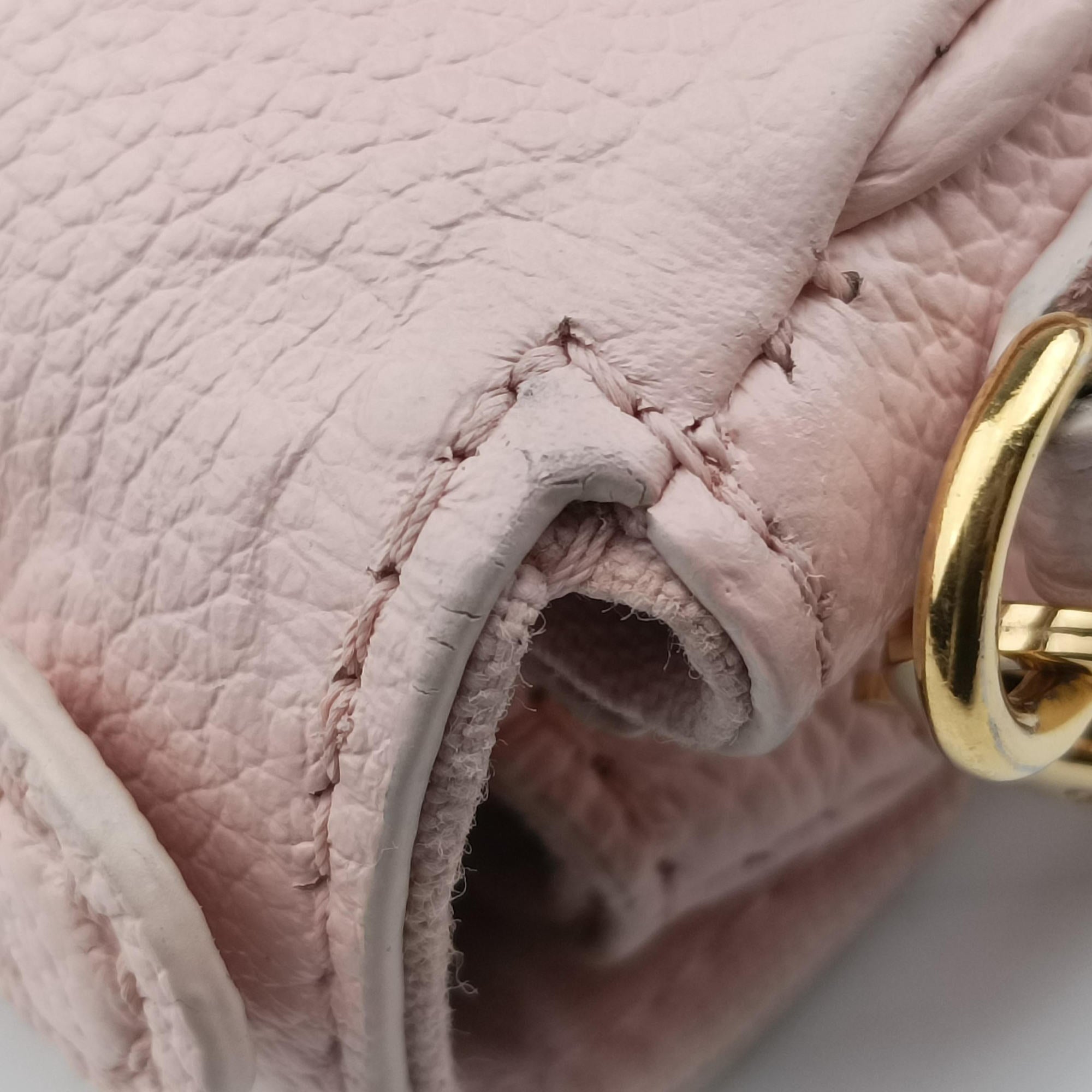 Pre-owned Louis Vuitton Micro Metis Pouch Chain Monogram Rose Pomelo Monogram Empreinte M81389 shoulderbag | stylenewstar